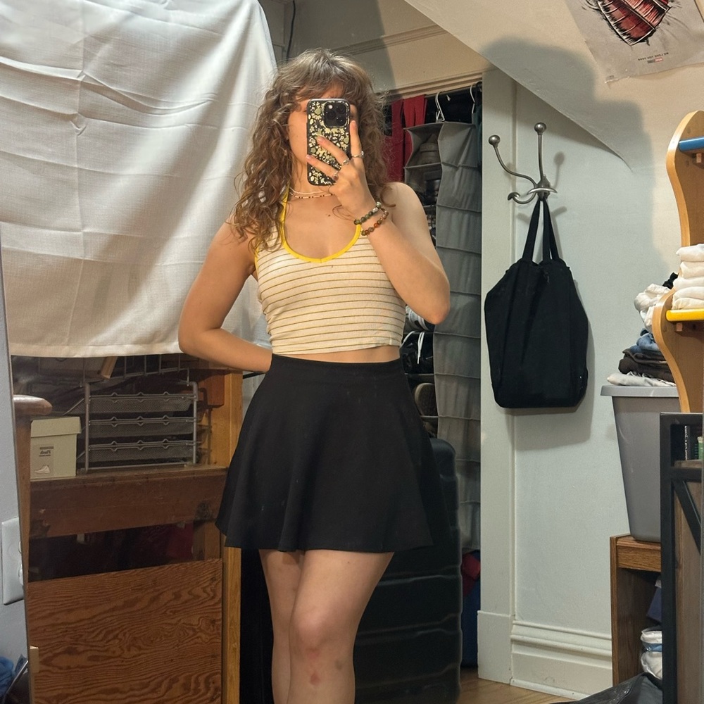 Ambiance Black Mini Skirt